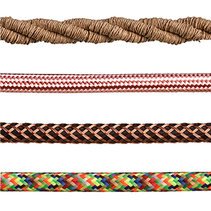 Fil électrique tissu ou câble électrique textile